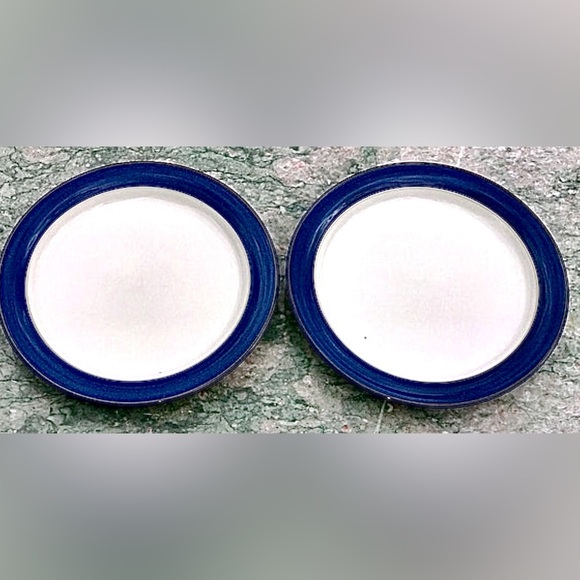 Vintage Discontinued (set of 2) DENBY Langley ENGLAND BOSTON Bread Plates - Picture 7 of 9